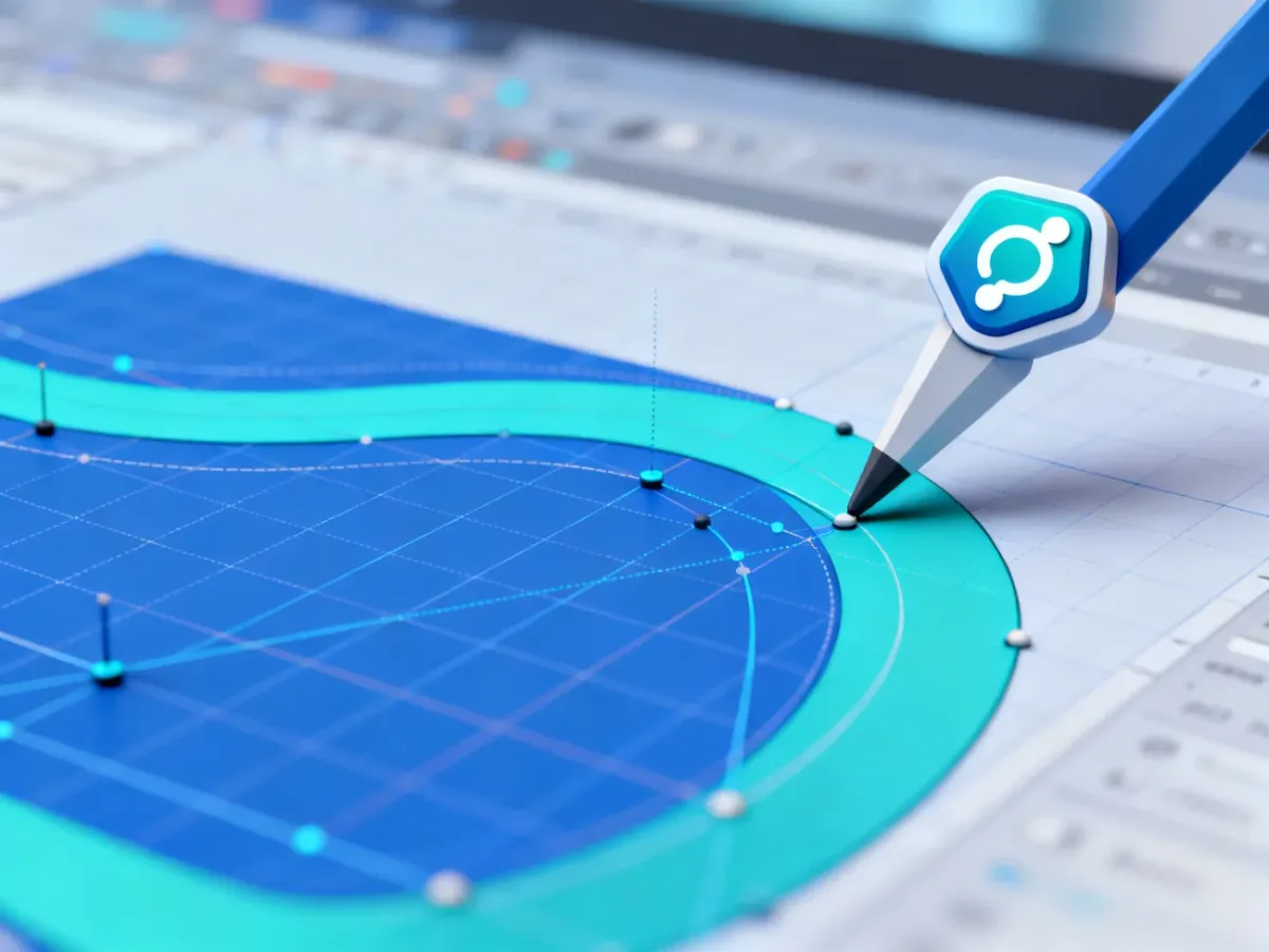 Edycja krzywych Béziera i węzłów w programie Inkscape za pomocą narzędzia do edycji ścieżek.